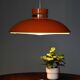 Scandinavian Pendant lamp in orange plastic, 1960s
