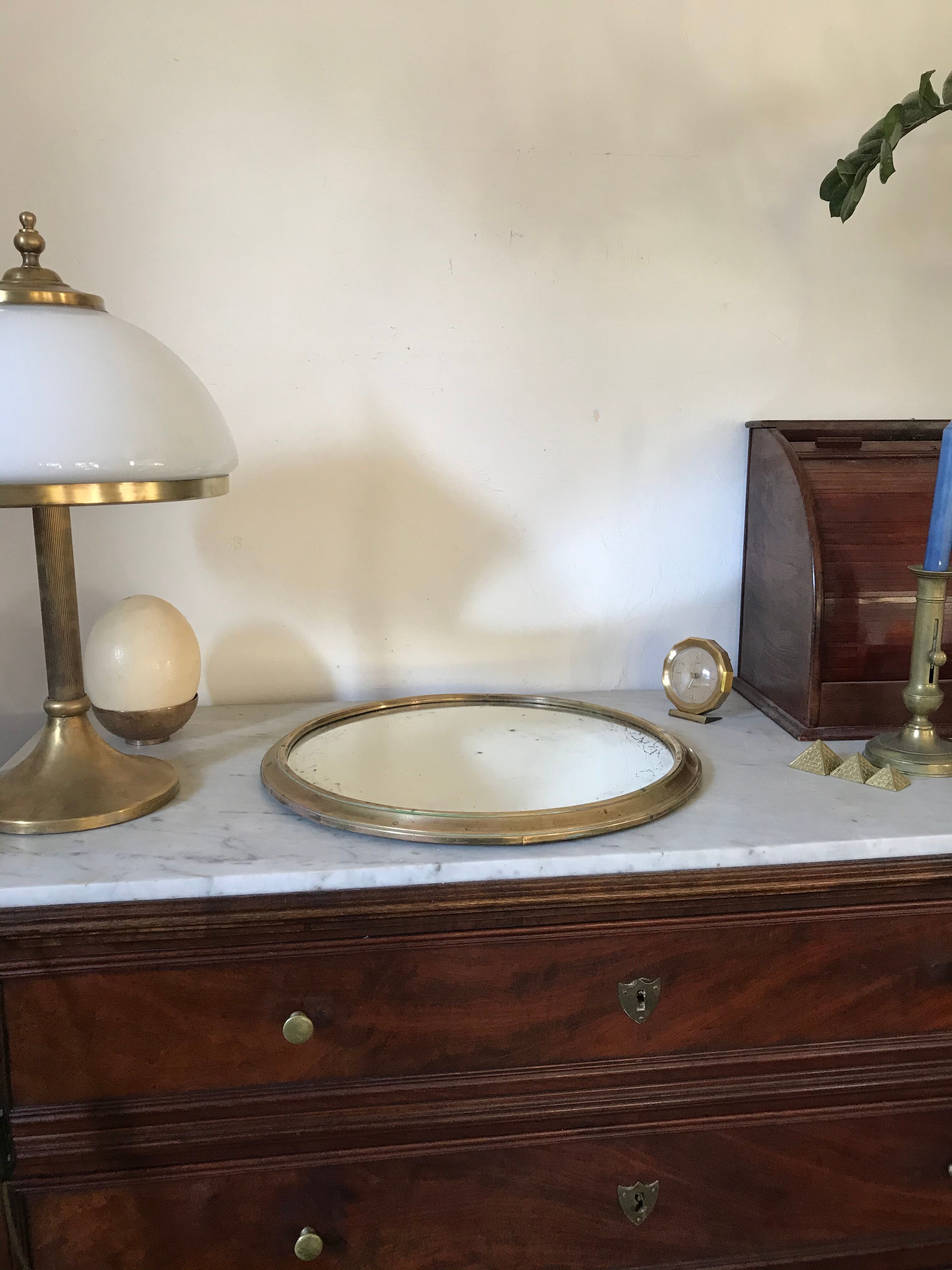 Old mirror tray 42cm