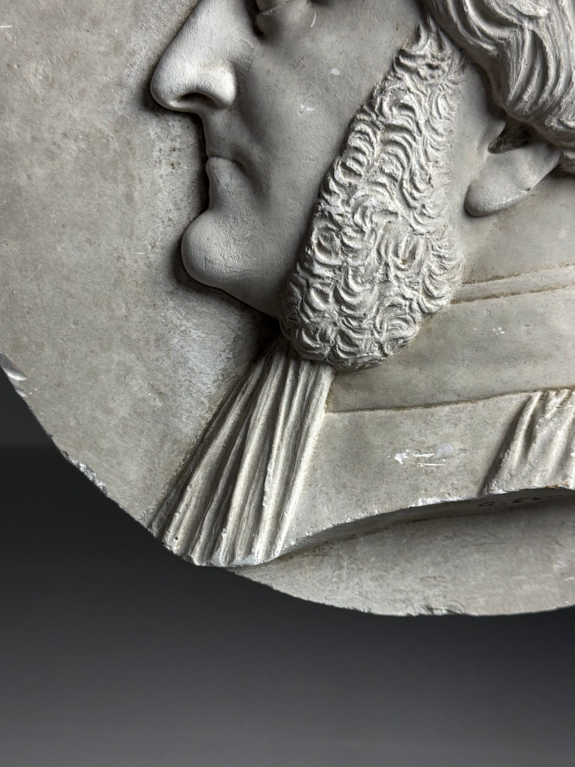 Plaque en plâtre du 19ème siècle