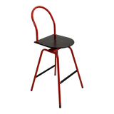 Adjustable and Swivel Bar Stool Il Bottone by Paolo Parigi for Heron Parigi, 1980
