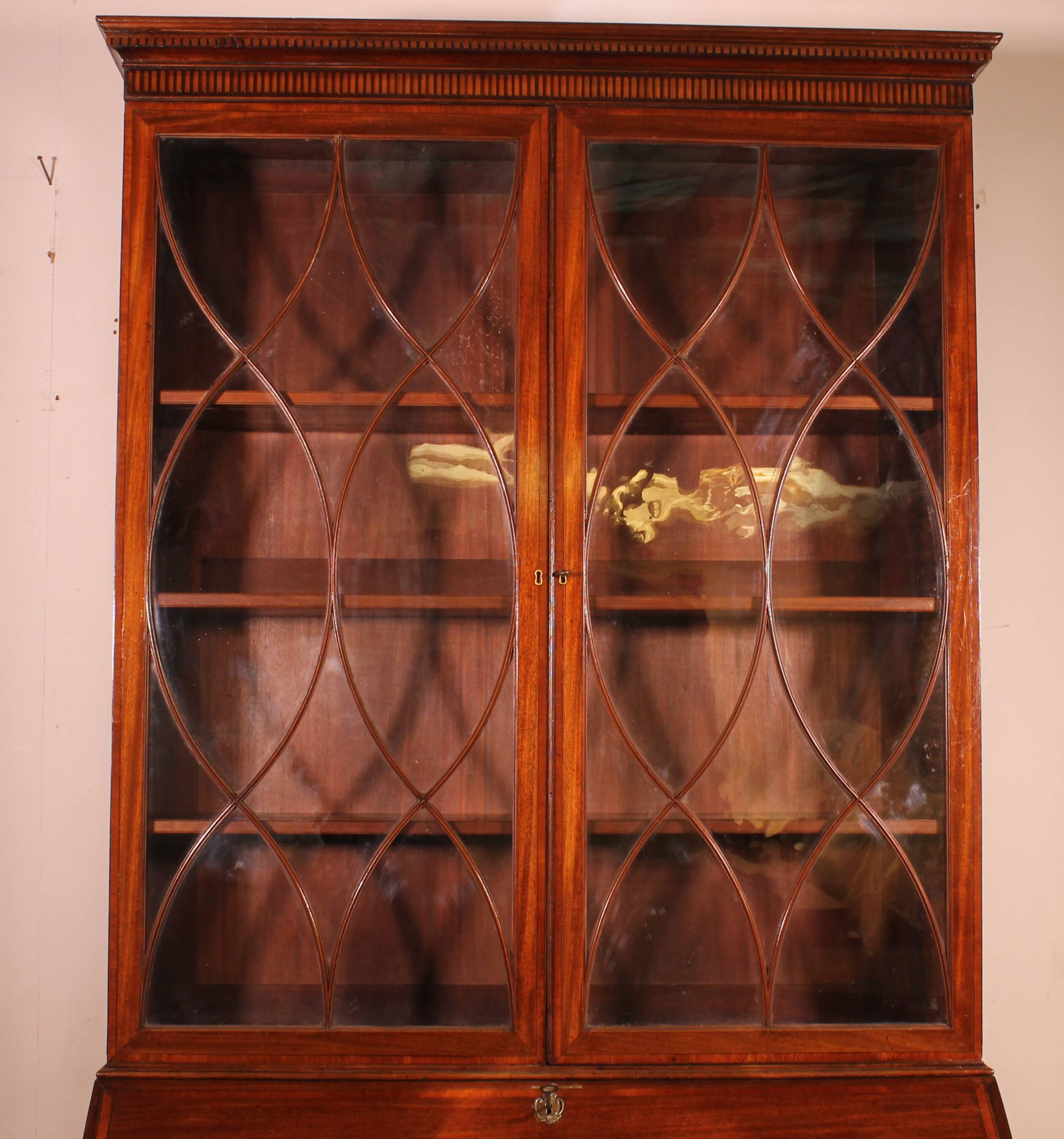 18th Century Mahogany Secretary - England