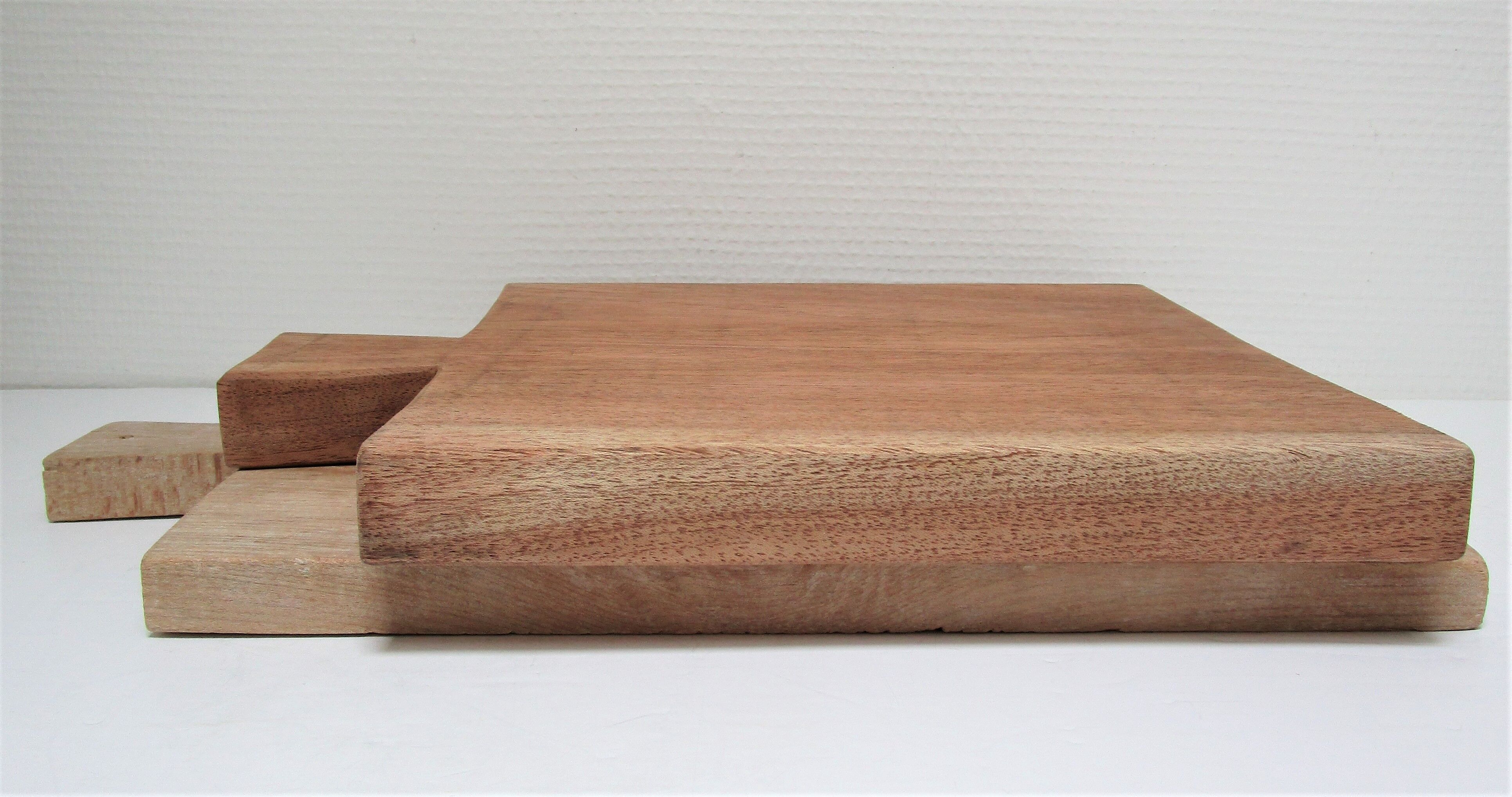 Two vintage solid wood cutting boards XL