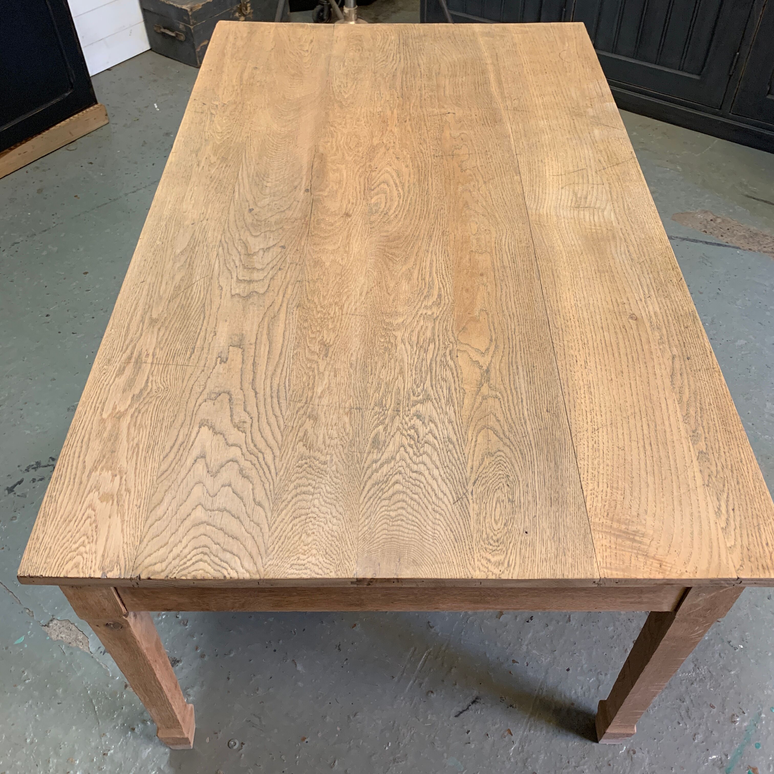 Massive oak farm table 1950