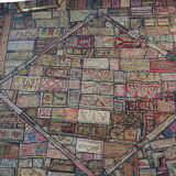 Ancien patchwork Kutch, Gujarat, Inde - 190x240cm