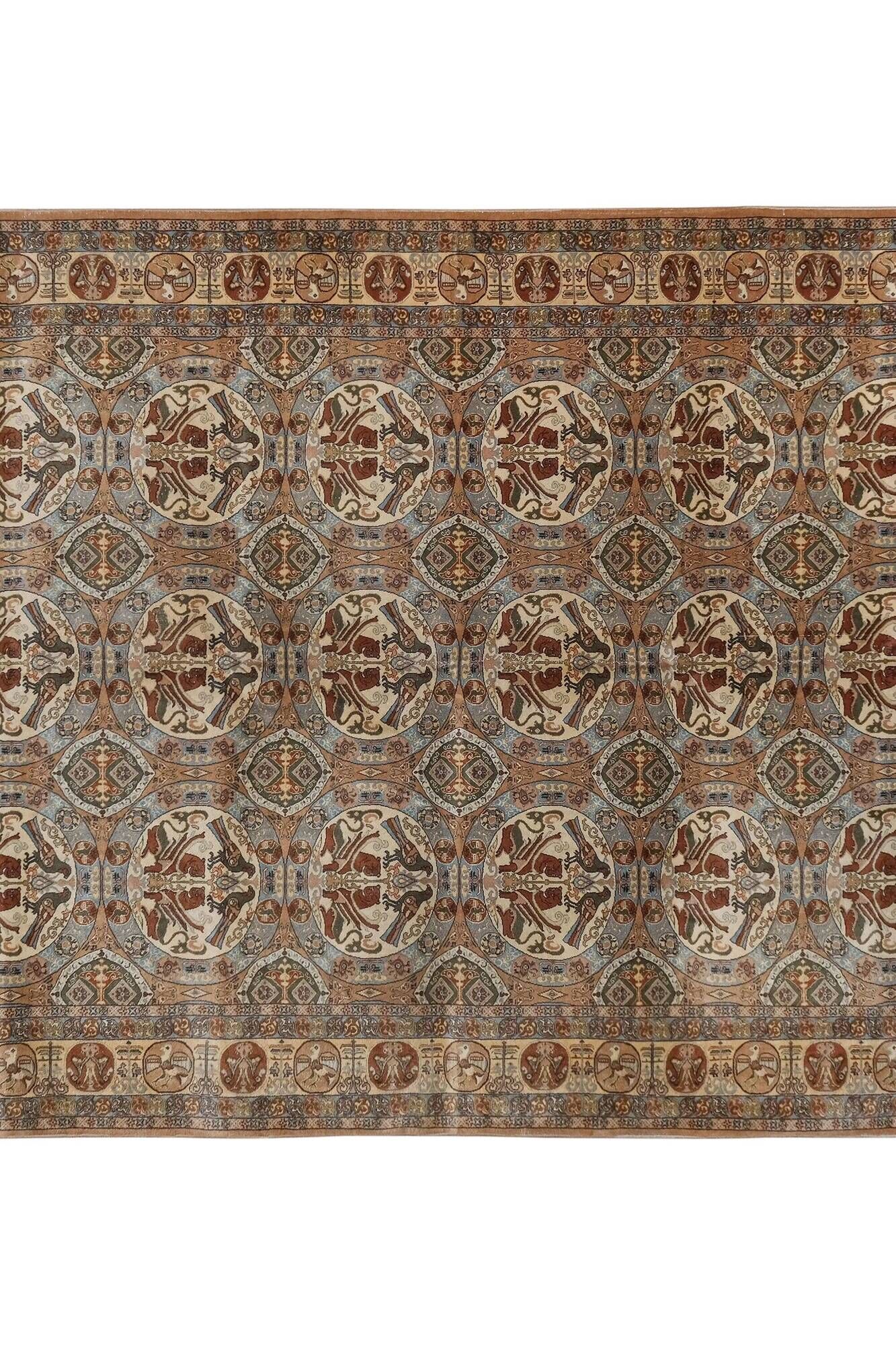Vintage Turkish Oushak rug 200x282 cm