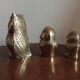 Family of owls owls brass