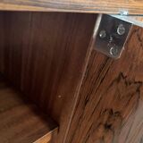 Sideboard from the 1960s-1970s in rosewood veneer.