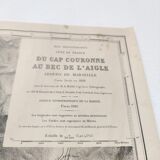 Map of Marseille Méditerranée 1950