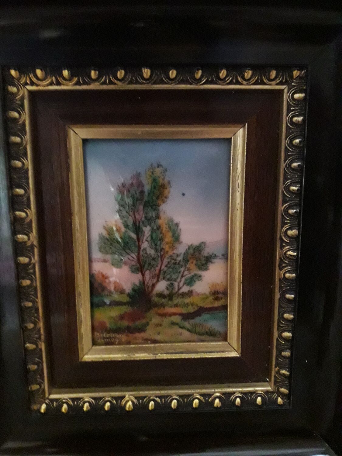 Limoge enamel painting by Betourne