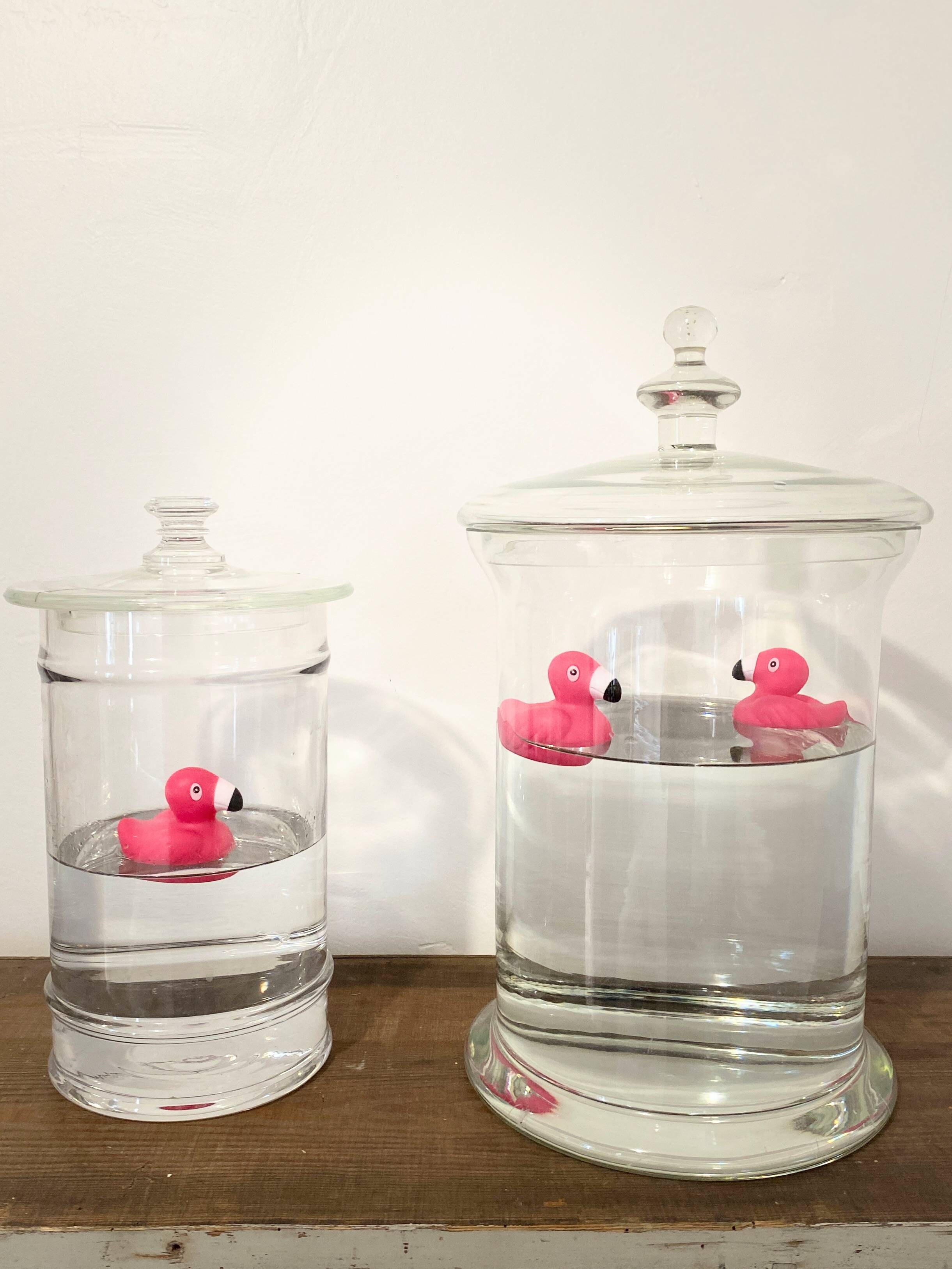 Candy box, pharmacy pot, pot with vintage glass lid Diameter 22.5 cm
