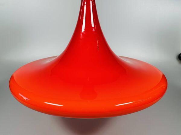1960s/70s UFO Ceiling Lamp Hanging Lamp by Doria Leuchten Glass Space Age