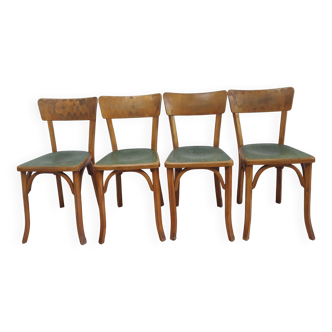 Set of 4 bistro chairs baumann 50s