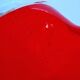 Vintage red Murano glass bowl Italy