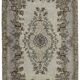 Overdyed Wool Vintage Handmade Carved Rug 183 cm x 293 cm