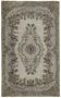 Overdyed Wool Vintage Handmade Carved Rug 183 cm x 293 cm
