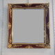 Golden and lacquered mirror 81x75cm