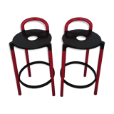Pair of Kartell bar stools design Anna Castelli Ferrieri