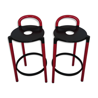 Pair of Kartell bar stools design Anna Castelli Ferrieri