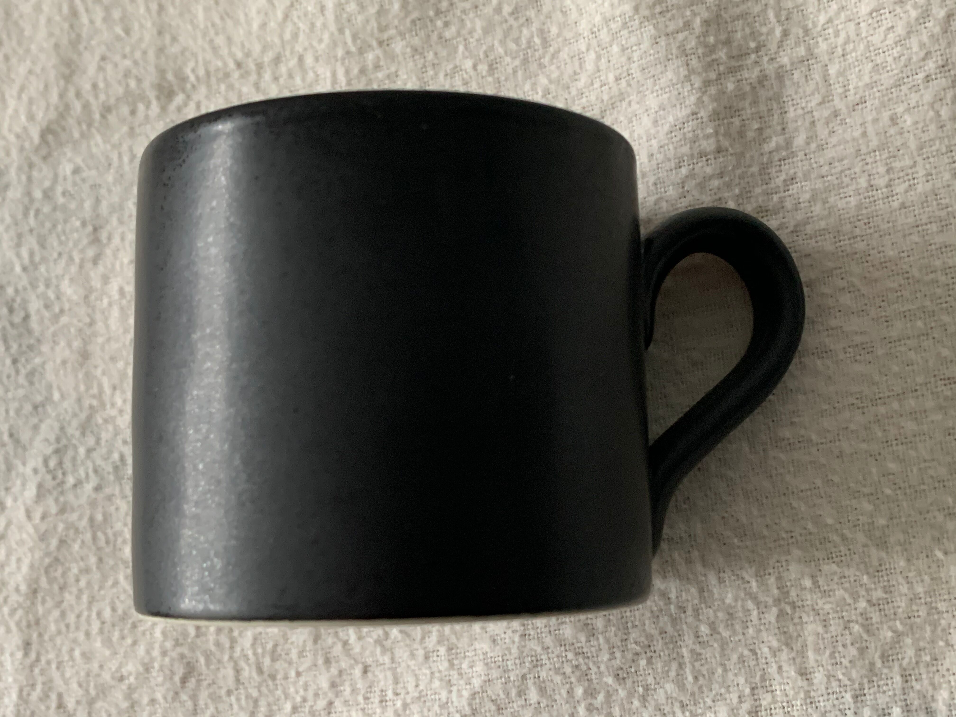 2 cups and 2 subseed scraffito ceramic cups for Habitat Japan, 1970