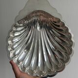 Large metal shell dish