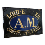 Unglazed metal insurance plate