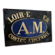 Plaque publicitaire d'assurance métal non émaillée