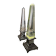 Pair of obelisk lamps by Sandro Petti for Maison Jansen — Circa 1970