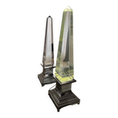 Pair of obelisk lamps by Sandro Petti for Maison Jansen — Circa 1970