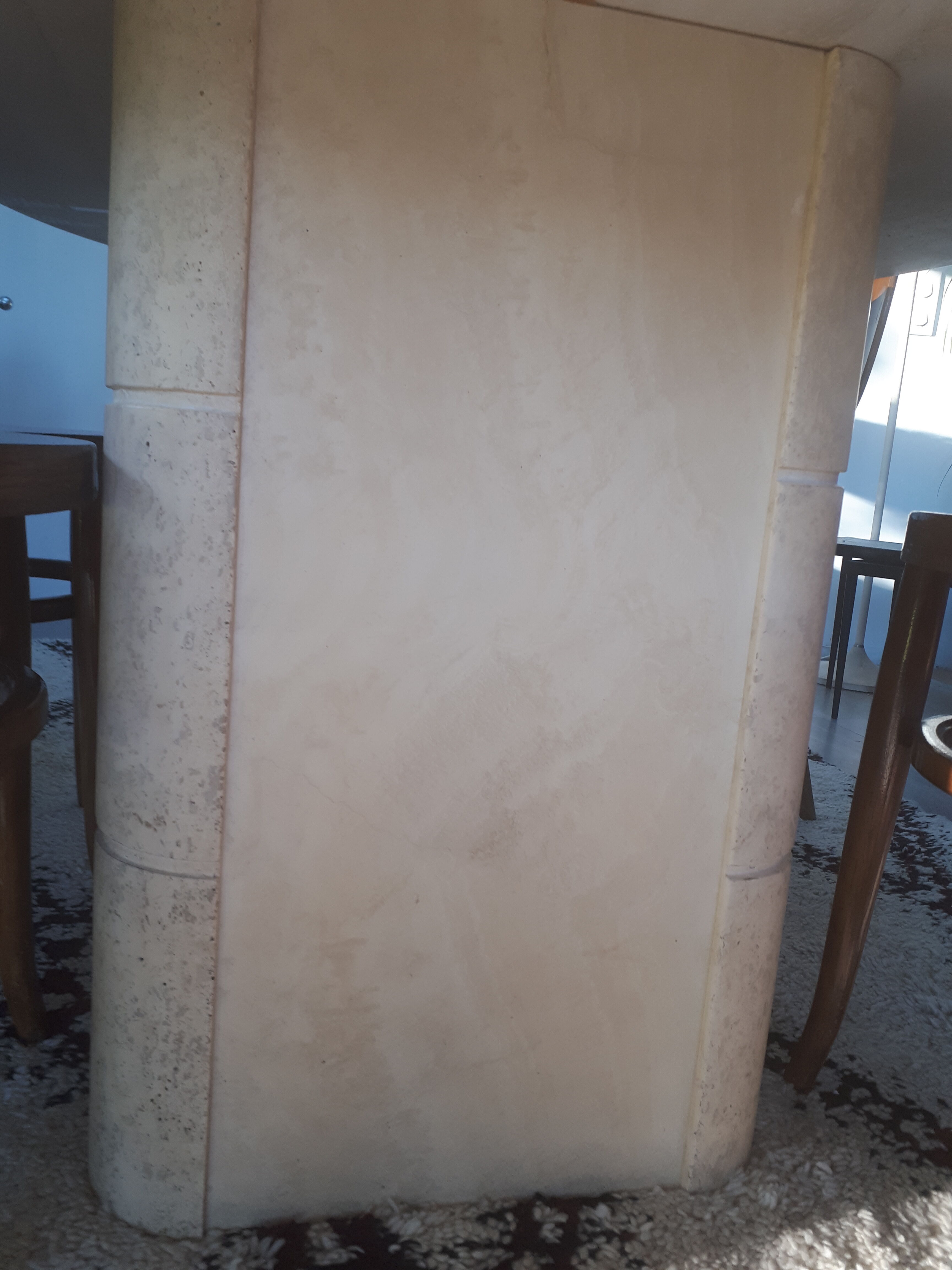 Roche Bobois travertine table