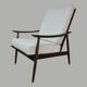 Fauteuil design scandinave 1960's