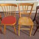 Set of 8 wooden bistro chairs bar mismatched