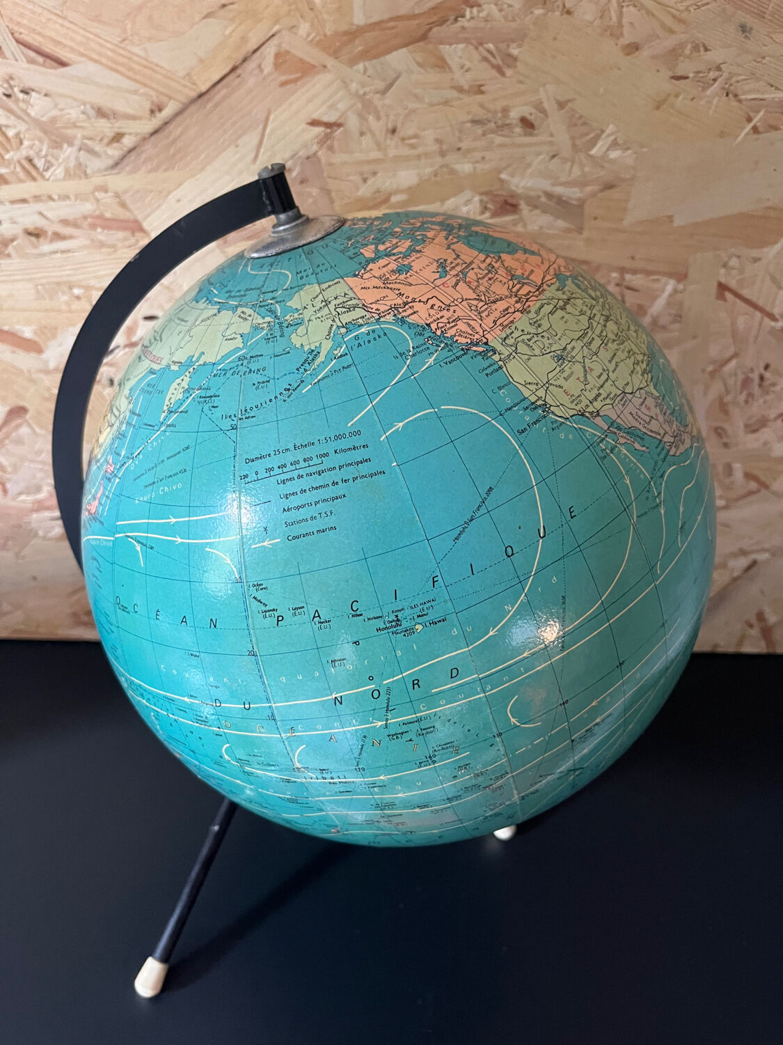 Globe world map tripod Taride