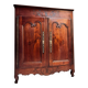 Three Quarter Wardrobe In Walnut Louis XV Style XIX Eme Century