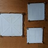 Underside faience of Gien decoration mushrooms