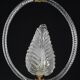 Charming Transparent Art Decò Barovier e Toso Pendant Light Murano Glass, 1940s