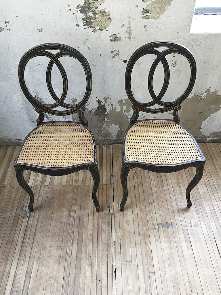 Napoleon III chairs pair