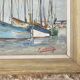 Oil on Canvas Painting Landscape Sailboats Marine - Signed C O'BERLING