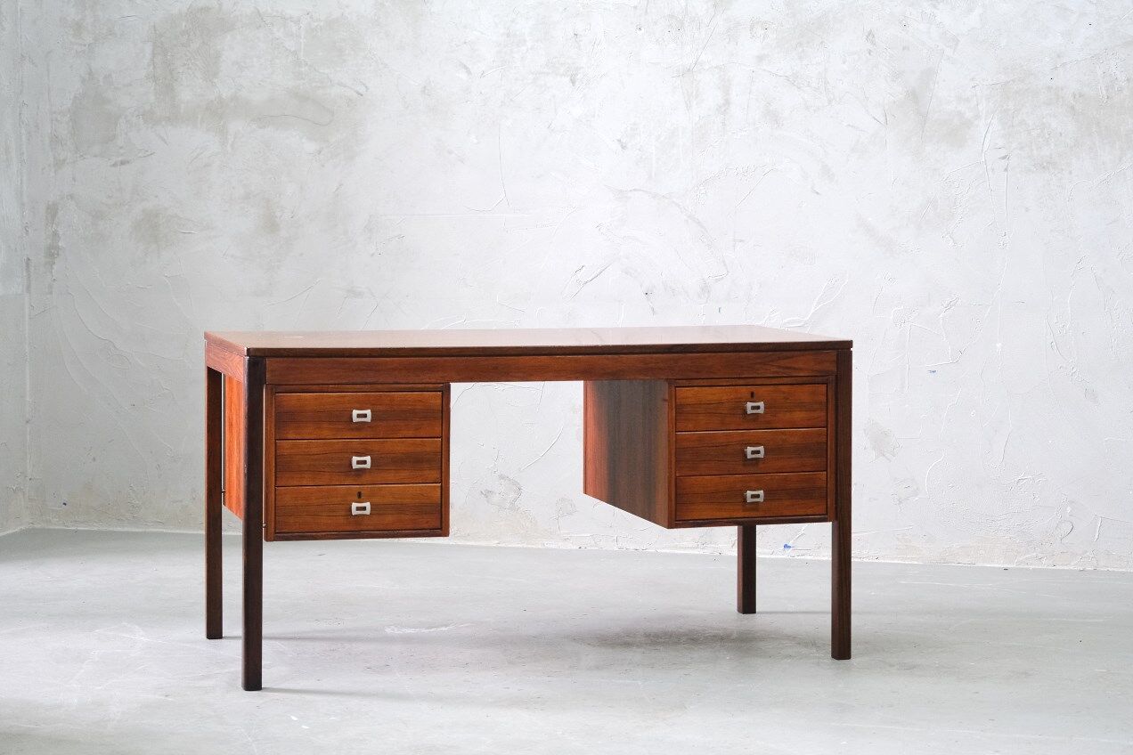 Rosewood Mid Century Desk, Norway 1970's