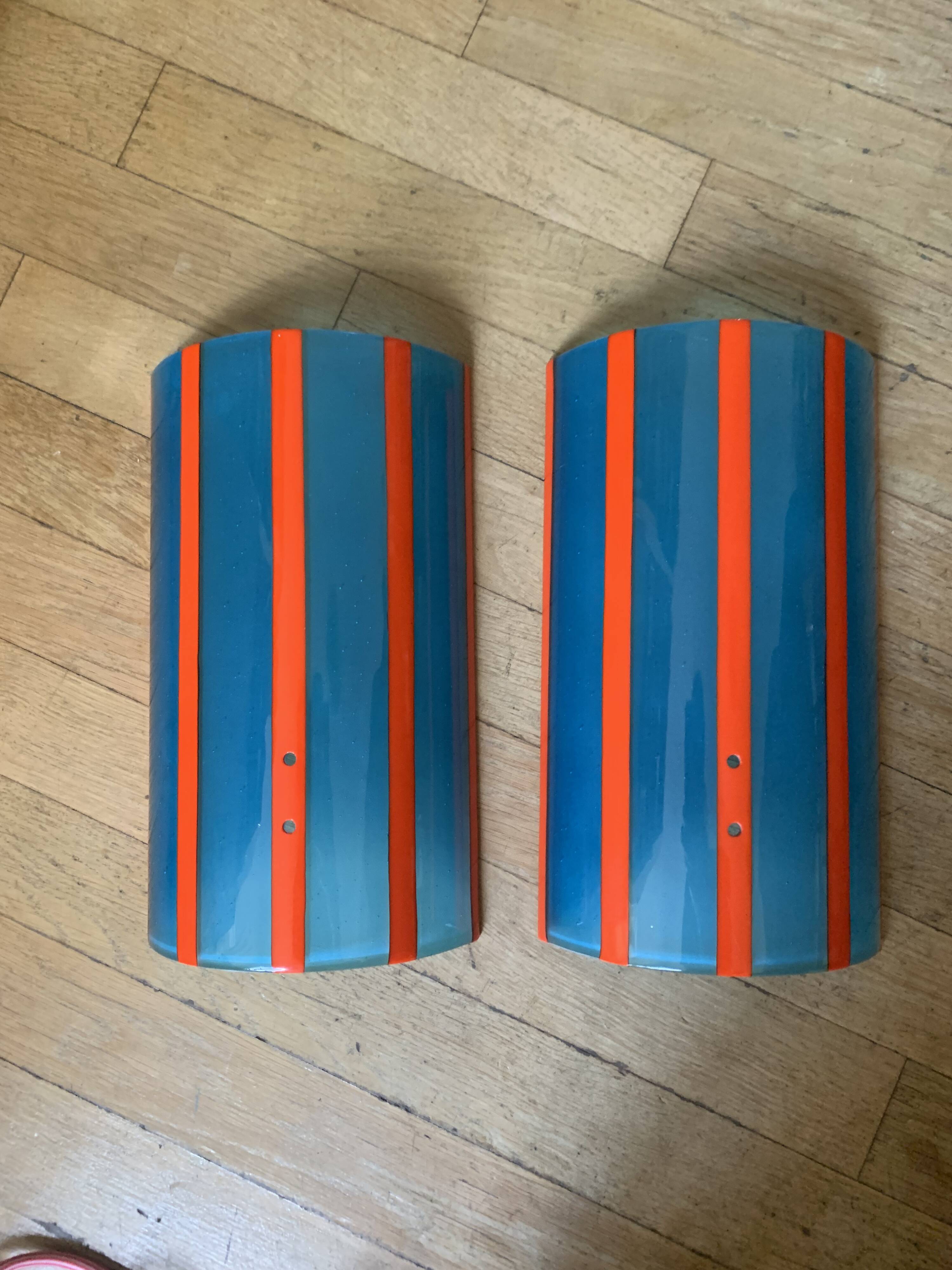 Two Murano wall lights