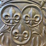 Plaque de cheminée fleurs de lys