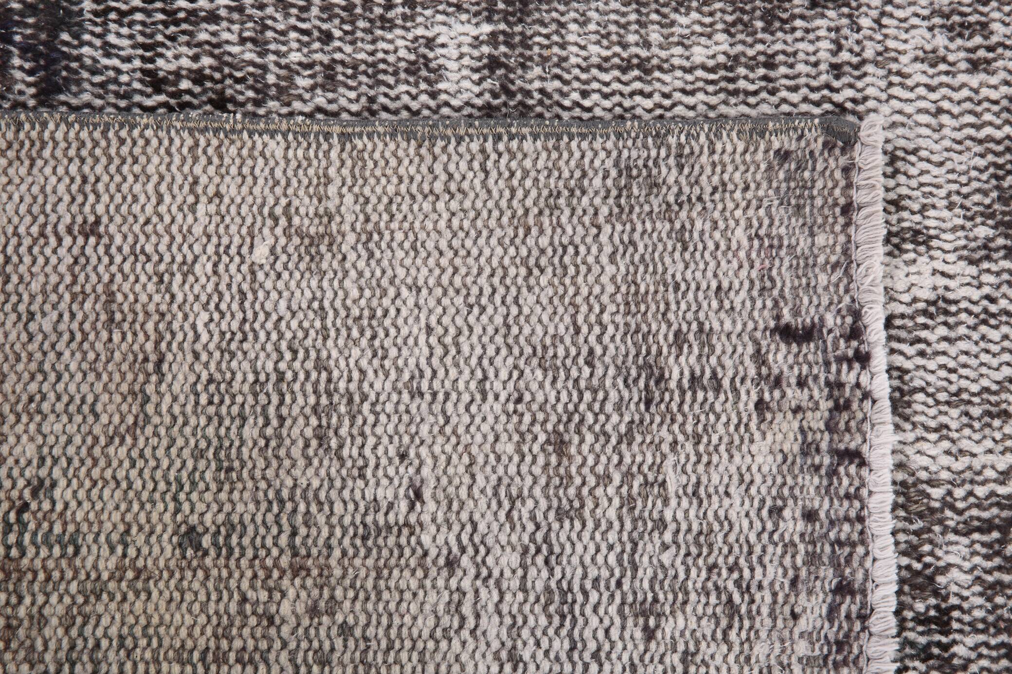 3x10 Rug For Hallway Gray Blue Turkish Vintage Runner Rug, 81x306Cm