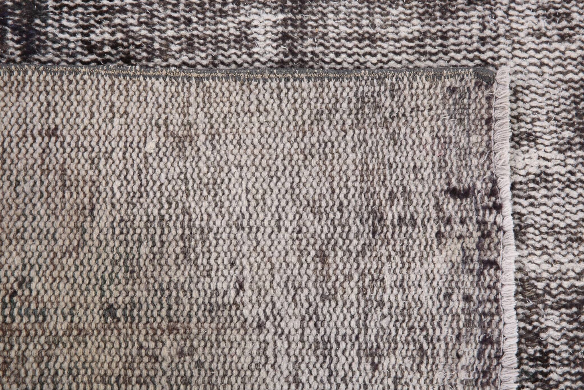 3x10 Rug For Hallway Gray Blue Turkish Vintage Runner Rug, 81x306Cm