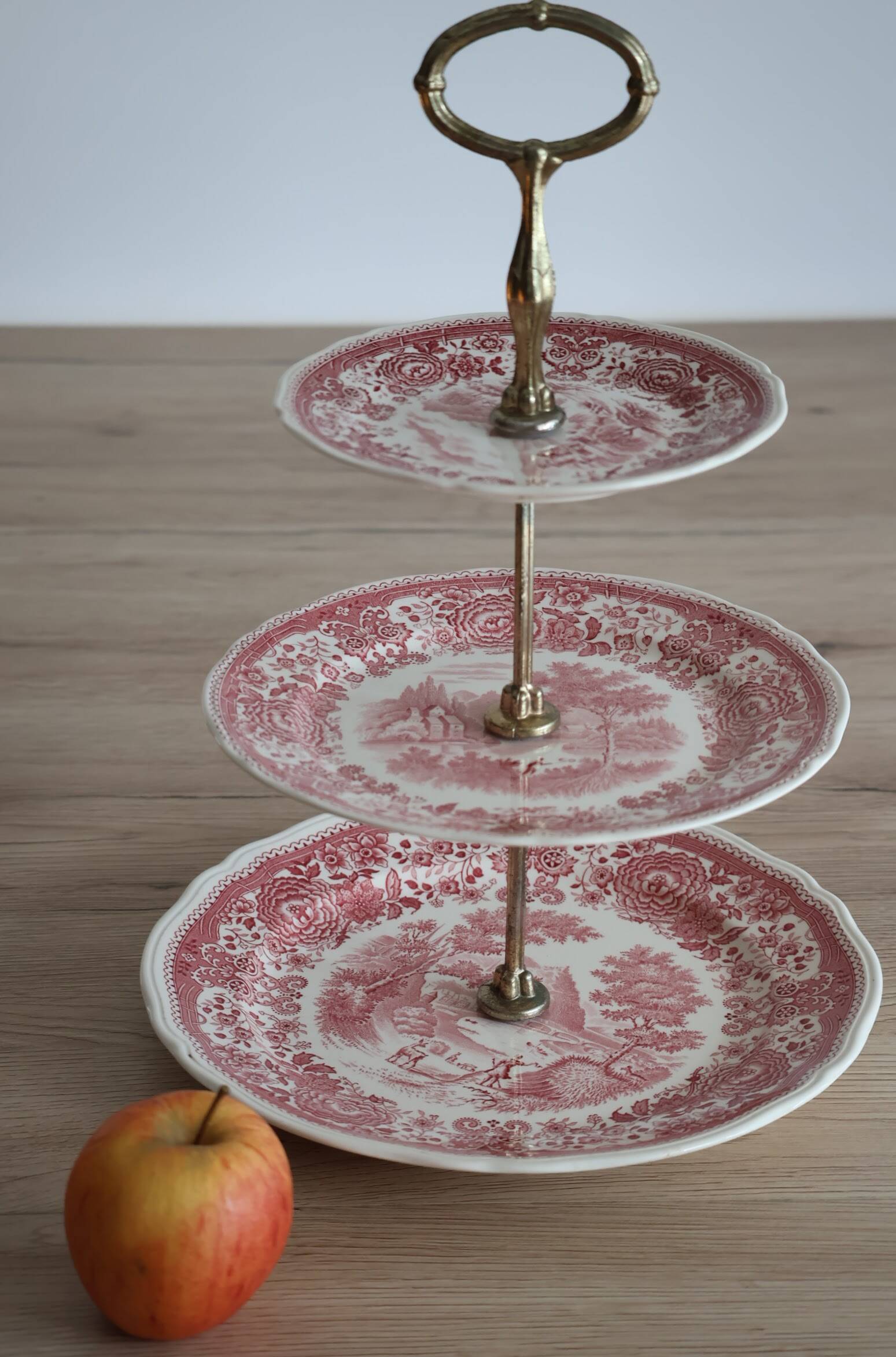 3-tier serving dish "Burgenland" Villeroy & Boch red