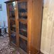 Bookcase - English display cabinet in mahogany and brass