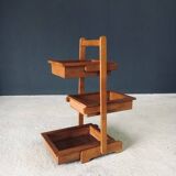 Mid-Century Oak Magazine Holder, Belgium, 1950s