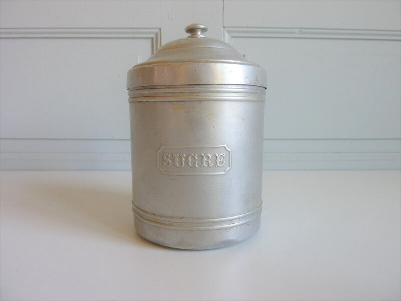 Set of 6 tin spice pots
