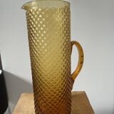 Amber glass pitcher