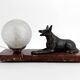 Art Deco Sculptural Night Light – German Shepherd, circa 1930