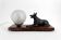 Lampe Veilleuse sculpturale Art Déco – Berger allemand, circa 1930