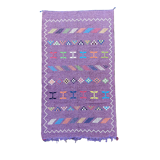 Tapis ethnique violet marocain
